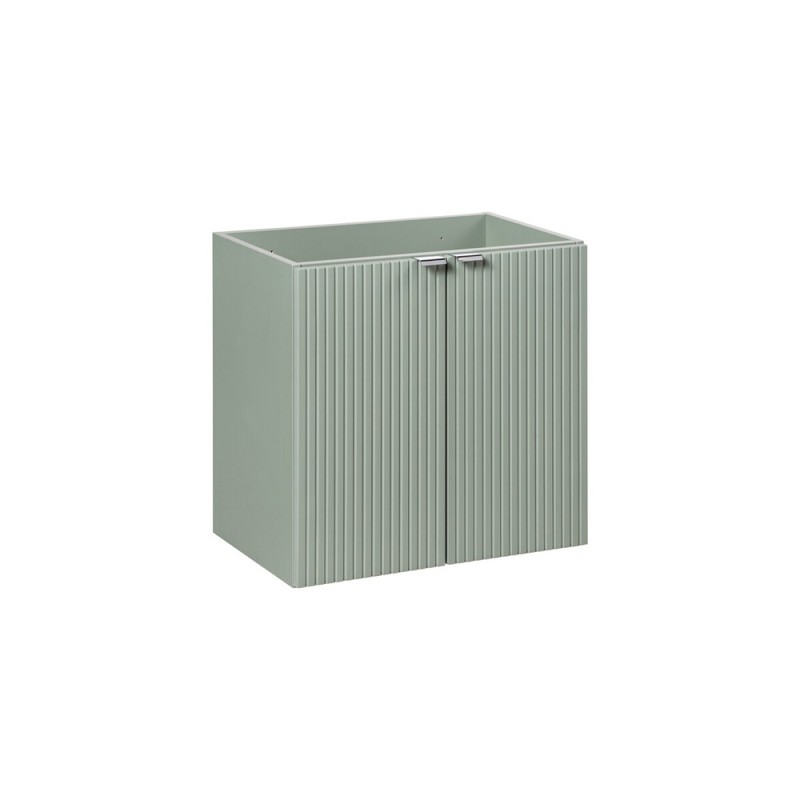 Dulap lavoar Line Reed Green, MDF, PAL melaminat, verde, 2 usi, L.60 cm, LINE REED GREEN D 82-60-2D