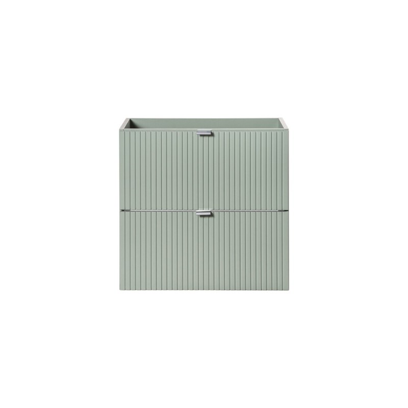 Dulap lavoar Line Reed Green, MDF, PAL melaminat, verde, 2 sertare, L.60 cm, LINE REED GREEN D 82-60-2S