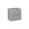 Dulap lavoar Line Reed Green, MDF, PAL melaminat, verde, 2 sertare, L.60 cm, LINE REED GREEN D 82-60-2S