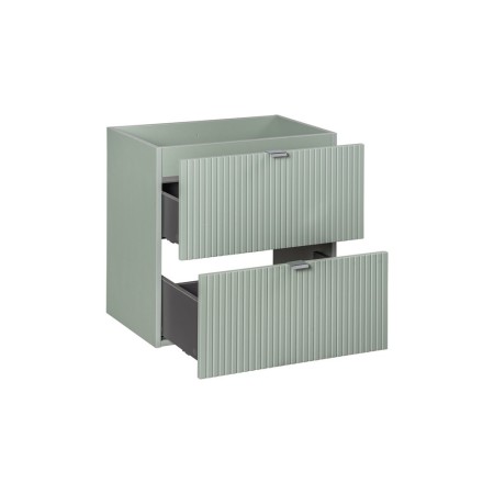 Dulap lavoar Line Reed Green, MDF, PAL melaminat, verde, 2 sertare, L.60 cm, LINE REED GREEN D 82-60-2S