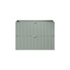 Dulap lavoar Line Reed Green, MDF, PAL melaminat, verde, 2 sertare, L.80 cm, LINE REED GREEN D 82-80-2S