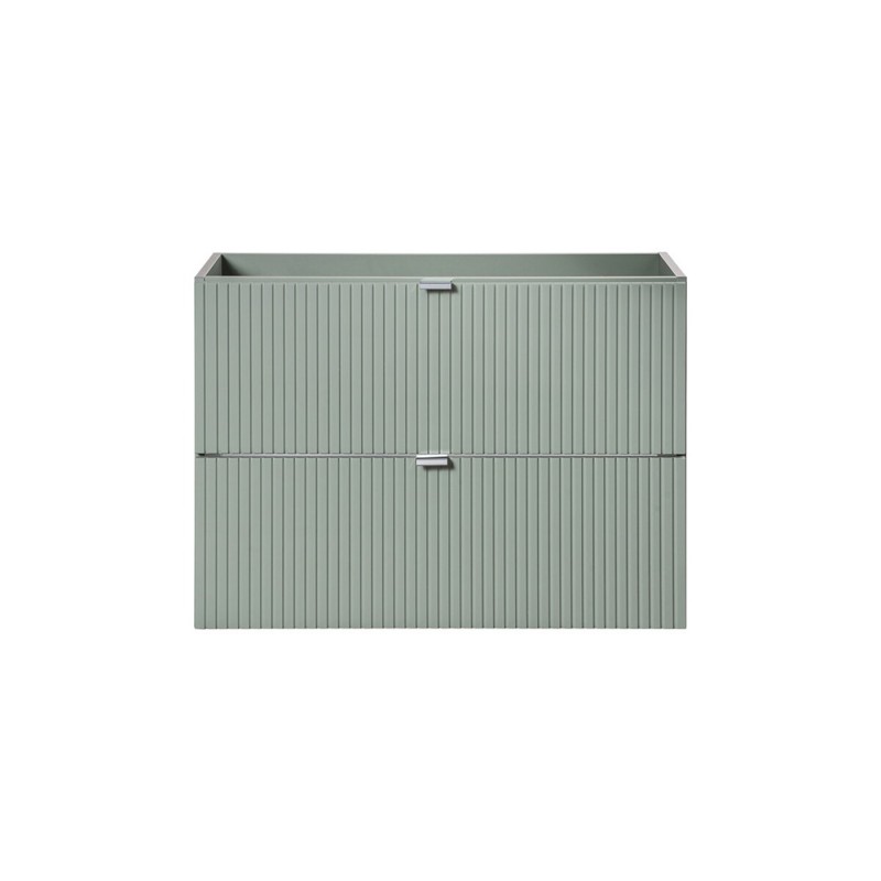 Dulap lavoar Line Reed Green, MDF, PAL melaminat, verde, 2 sertare, L.80 cm, LINE REED GREEN D 82-80-2S