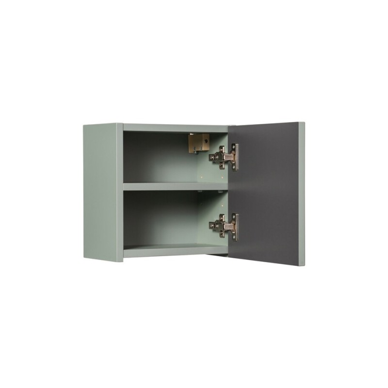 Dulap suspendat Line Reed Green Qubik, MDF, PAL melaminat, verde, 1 usa, 30X30 cm, LINE REED GREEN D 83-30-1DQ