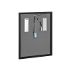 Oglinda baie Comad Lustro alice, metal, sticla, grafit, LED, 12,6W, 430 lumeni, alb rece 6500K, H.83 cm, IP44, LUSTRO ALICE 80