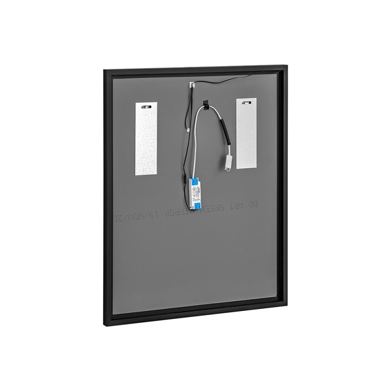 Oglinda baie Comad Lustro alice, metal, sticla, grafit, LED, 12,6W, 430 lumeni, alb rece 6500K, H.83 cm, IP44, LUSTRO ALICE 80