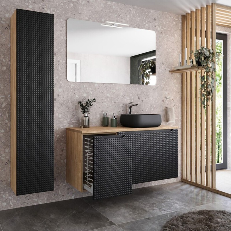 Oglinda baie Comad Juliet, sticla, L.120 cm, LUSTRO JULIET 120
