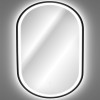 Oglinda de baie Comad Lustro Czarne, metal, oglinda, negru, LED, 8,6W, 594 lumeni, alb cald 3000K, H.90 cm, IP44, LUSTRO LED CZARNE APOLLO 2 900X500