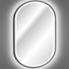 Oglinda de baie Comad Lustro Czarne, metal, oglinda, negru, LED, 8,6W, 594 lumeni, alb cald 3000K, H.90 cm, IP44, LUSTRO LED CZARNE APOLLO 2 900X500
