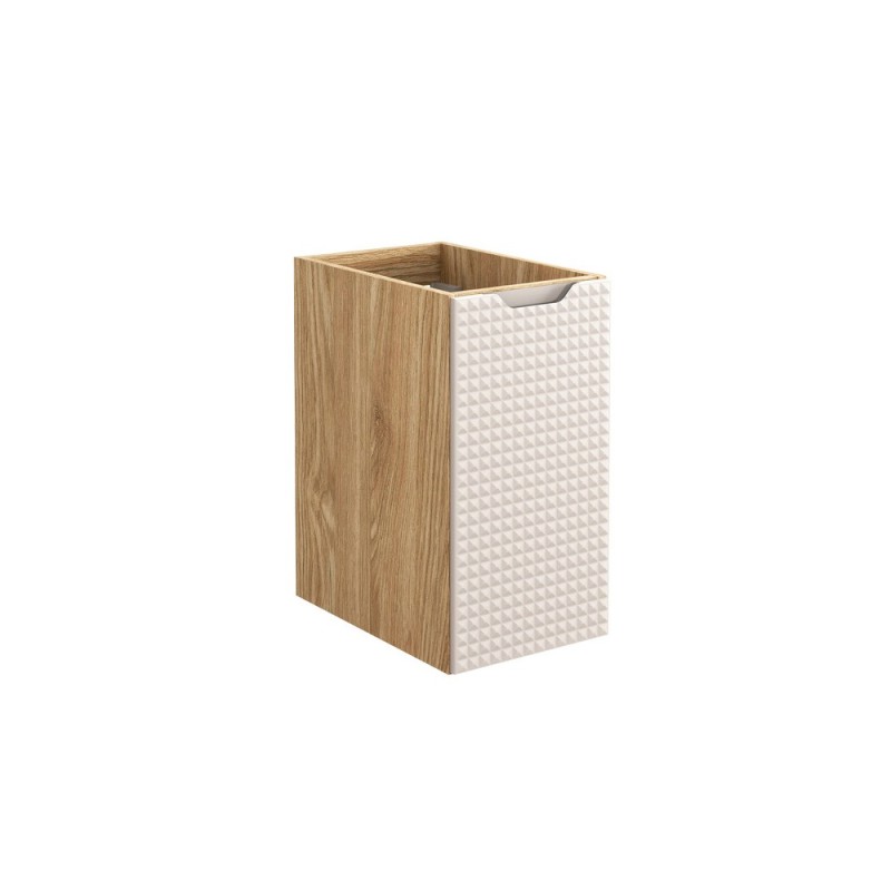 Dulap lateral Luxor Beige, MDF, PAL melaminat, stejar uleiat/bej, 1 usa, L.30 cm, LUXOR BEIGE 81-30-1D