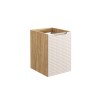 Dulap lateral Luxor Beige, MDF, PAL melaminat, stejar uleiat/bej, 1 usa, L.40 cm, LUXOR BEIGE 81-40-1D