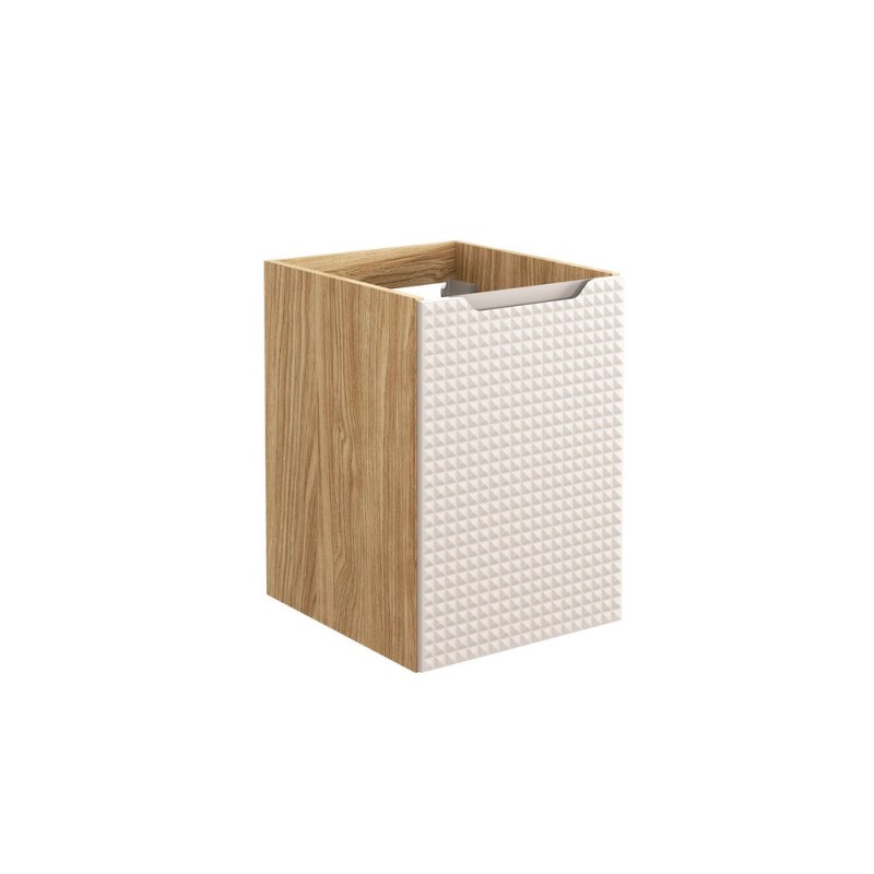 Dulap lateral Luxor Beige, MDF, PAL melaminat, stejar uleiat/bej, 1 usa, L.40 cm, LUXOR BEIGE 81-40-1D