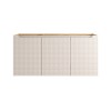 Dulap lavoar Luxor Beige, MDF, PAL melaminat, stejar uleiat/bej, 3 usi, L.120 cm, LUXOR BEIGE 82-120-3D