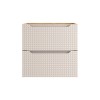 Dulap lavoar Luxor Beige, MDF, PAL melaminat, stejar uleiat/bej, 2 sertare, L.60 cm, LUXOR BEIGE 82-60-2S