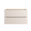 Dulap lavoar Luxor Beige, MDF, PAL melaminat, stejar uleiat/bej, 2 sertare, L.90 cm, LUXOR BEIGE 82-90-2S