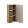 Dulap suspendat Luxor Beige, MDF, PAL melaminat, stejar uleiat/bej, 1 usa, L.35 cm, LUXOR BEIGE 83-35-1D