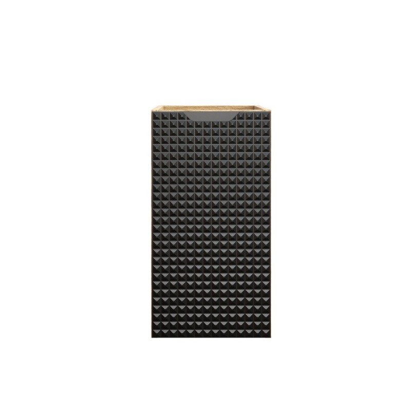 Dulap lateral Luxor Black, MDF, PAL melaminat, stejar uleiat/negru mat, 1 usa, L.30 cm, LUXOR BLACK 81-30-1D