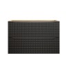 Dulap lavoar Luxor Black, MDF, PAL melaminat, stejar uleiat/negru mat, 2 sertare, L.90 cm, LUXOR BLACK 82-90-2S