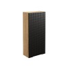 Dulap suspendat Luxor Black, MDF, PAL melaminat, stejar uleiat/negru mat, 1 usa, L.35 cm, LUXOR BLACK 83-35-1D