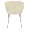 Scaun dining Cadiz, metal, poliester, bej, H.78 cm, MIFU000231-BG
