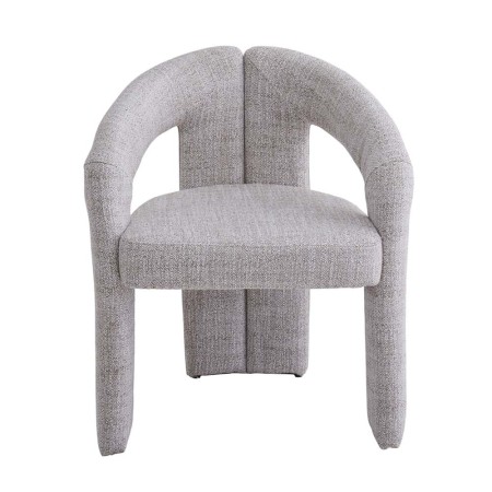 Scaun dining Namur, metal, material textil, spuma, bej, H.77 cm, MIFU000252-BG