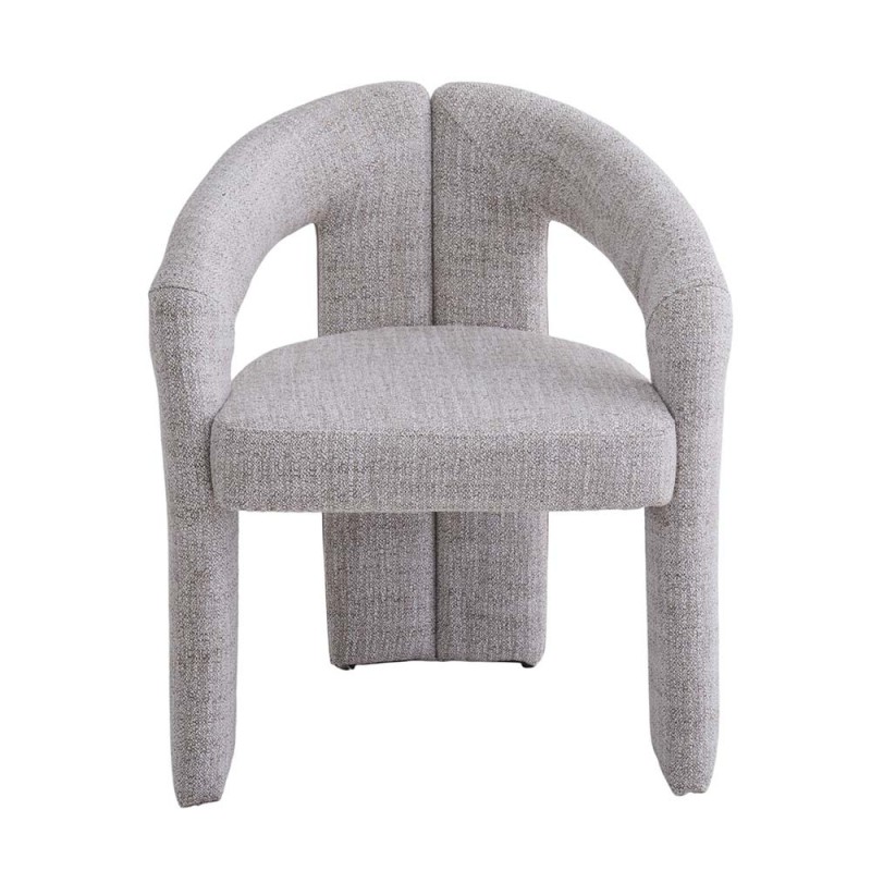 Scaun dining Namur, metal, material textil, spuma, bej, H.77 cm, MIFU000252-BG