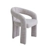 Scaun dining Namur, metal, material textil, spuma, bej, H.77 cm, MIFU000252-BG