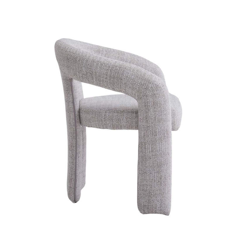 Scaun dining Namur, metal, material textil, spuma, bej, H.77 cm, MIFU000252-BG