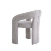 Scaun dining Namur, metal, material textil, spuma, bej, H.77 cm, MIFU000252-BG