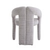 Scaun dining Namur, metal, material textil, spuma, bej, H.77 cm, MIFU000252-BG