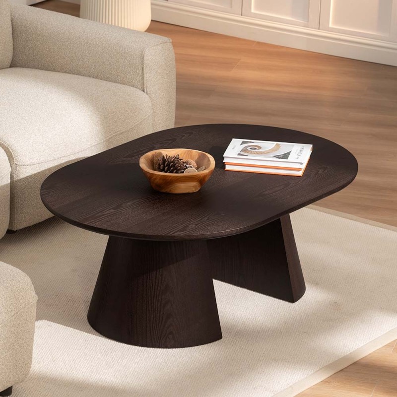Masuta de cafea Furnas, MDF, aspect nuc, L.120 cm,  MIFU000280-WALN