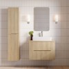 Dulap inalt Nordic Cremona, MDF, PAL melaminat, stejar cremona, 2 usi, H.170 cm, NORDIC CREMONA 80-35-2D