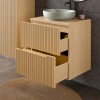 Dulap lavoar Nordic Cremona, MDF, PAL melaminat, stejar cremona, 2 sertare, L.60 cm, NORDIC CREMONA 82-60-46-2S