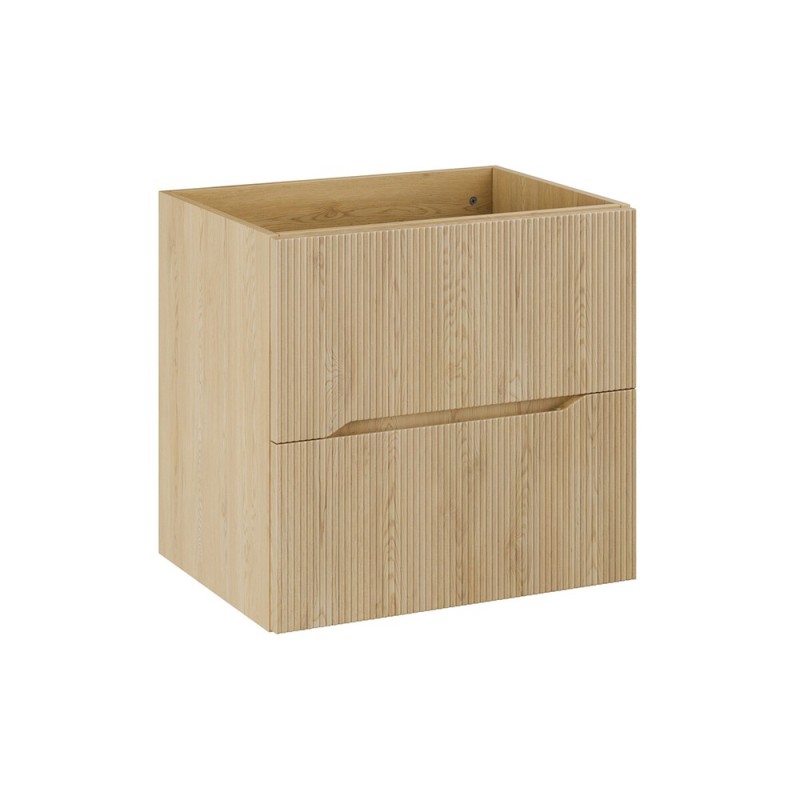 Dulap lavoar Nordic Cremona, MDF, PAL melaminat, stejar cremona, 2 sertare, L.60 cm, NORDIC CREMONA 82-60-46-2S
