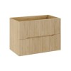 Dulap lavoar Nordic Cremona, MDF, PAL melaminat, stejar cremona, 2 sertare, L.80 cm, NORDIC CREMONA 82-80-46-2S