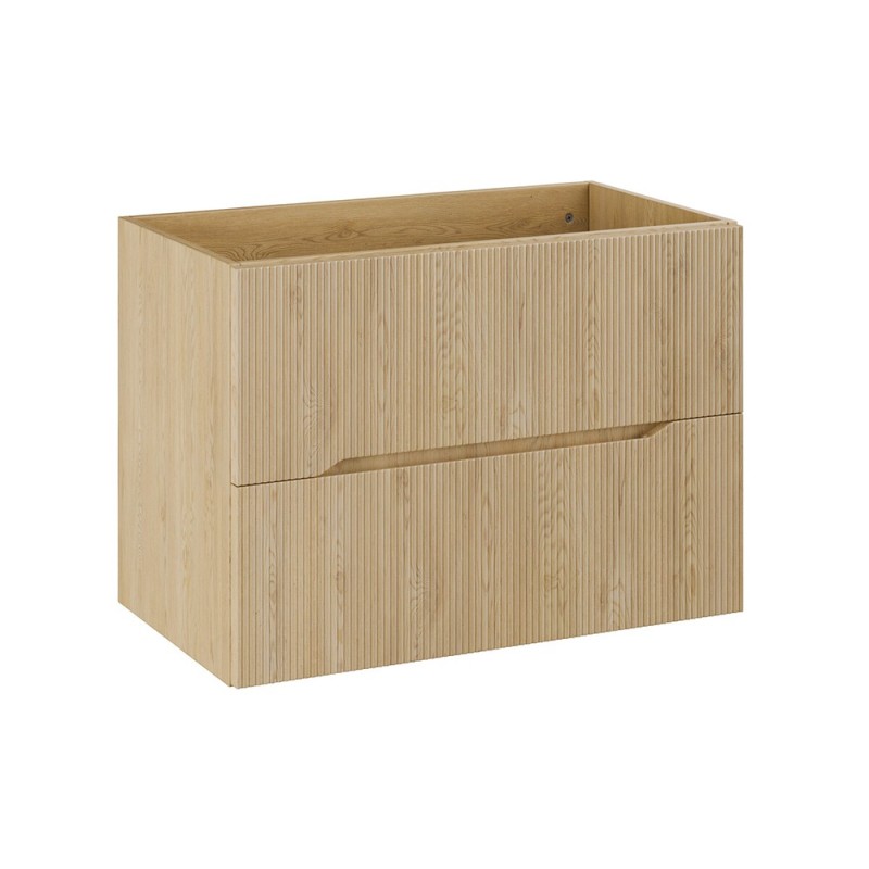 Dulap lavoar Nordic Cremona, MDF, PAL melaminat, stejar cremona, 2 sertare, L.80 cm, NORDIC CREMONA 82-80-46-2S