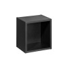 Dulap suspendat Nova Black Qubik, PAL melaminat, negru mat, L.26 cm, NOVA BLACK A 83-27-Q(W83-04D)