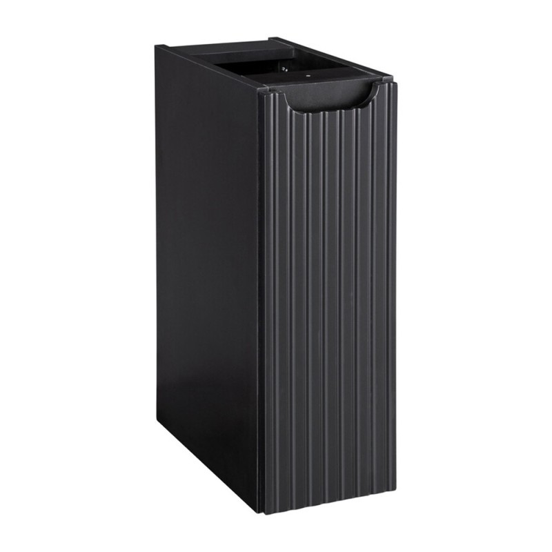 Dulap lateral Nova Black, MDF, PAL melaminat, negru mat, 1 usa, H.57 cm, NOVA BLACK D2 81-20-1D(W81-01D)