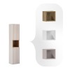 Dulap inalt Nova Cashmere, MDF, PAL melaminat, cashmir mat, 2 usi, H.140 cm, NOVA CASHMERE 80-03-2D