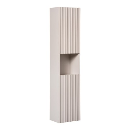 Dulap inalt Nova Cashmere, MDF, PAL melaminat, cashmir mat, 2 usi, H.140 cm, NOVA CASHMERE 80-03-2D