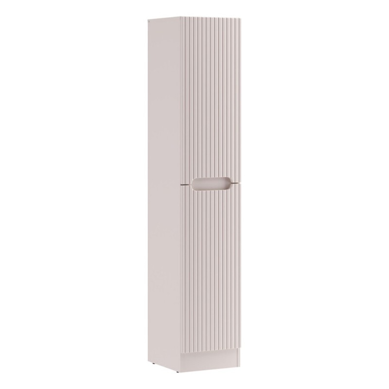 Dulap inalt cu cos de rufe Nova Cashmere, MDF, PAL melaminat, cashmir mat, 1 usa, H.180 cm, NOVA CASHMERE 80-35-1D1DK