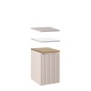 Dulap lavoar cu cos de rufe Nova Cashmere, MDF, PAL melaminat, cashmir mat, 1 usa, L.40 cm, NOVA CASHMERE 81-40-1DK