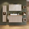 Dulap lavoar Nova Cashmere, MDF, PAL melaminat, cashmir mat, 2 usi, L.80 cm, NOVA CASHMERE 82-80-2D