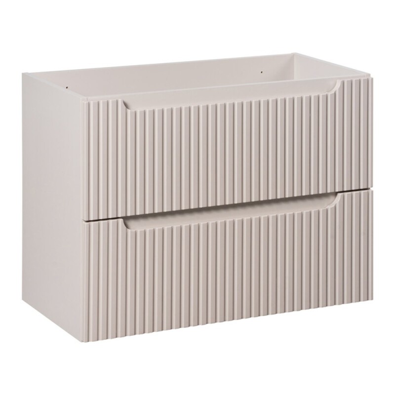 Dulap lavoar Nova Cashmere, MDF, PAL melaminat, cashmir mat, 2 sertare, L.80 cm, NOVA CASHMERE 82-80-2S