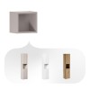 Raft superior Nova Cashmere Qubik, MDF, PAL melaminat, cashmir mat, L.27 cm, NOVA CASHMERE 83-27-Q
