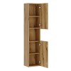 Dulap inalt Nova Coast Evoke, MDF, PAL melaminat, stejar evoke, 2 usi, H.140 cm, NOVA COAST EVOKE 80-30-2D