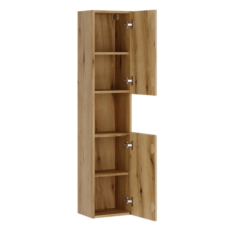 Dulap inalt Nova Coast Evoke, MDF, PAL melaminat, stejar evoke, 2 usi, H.140 cm, NOVA COAST EVOKE 80-30-2D
