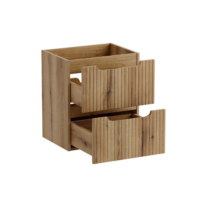 Dulap lavoar Nova Coast Evoke, MDF, PAL melaminat, stejar evoke, 2 sertare, L.50 cm, NOVA COAST EVOKE 82-50-40-2S
