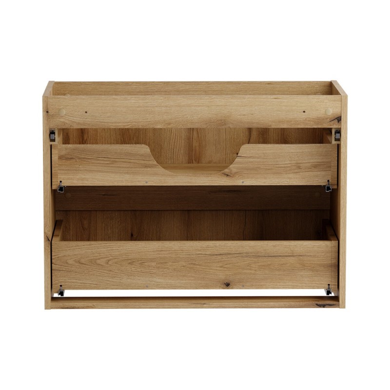 Dulap lavoar Nova Coast Evoke, MDF, PAL melaminat, stejar evoke, 2 sertare, L.80 cm, NOVA COAST EVOKE 82-80-40-2S