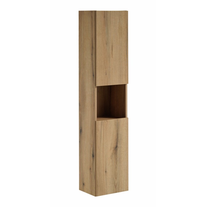 Dulap inalt Nova Oak, PAL melaminat, stejar evoke, 2 usi, H.140 cm, NOVA OAK A 80-03-2D(W80-01A)