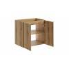 Dulap lavoar Nova Oak, PAL melaminat, stejar evoke, 2 sertare, L.60 cm, NOVA OAK A 82-60-2D